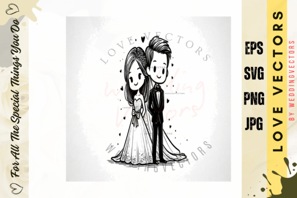 C4272: Elevate Designs with Wedding & Love Vectors