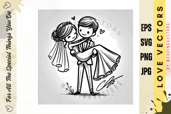 C4619 Love Vectors: Elevate Wedding Branding