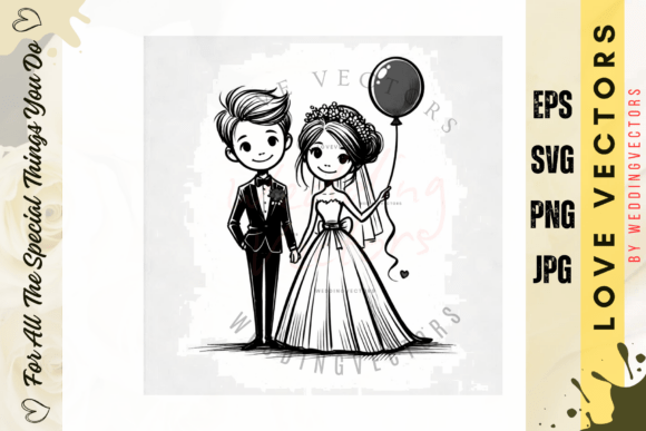 C4733: Sophisticated Wedding Vectors for Designers