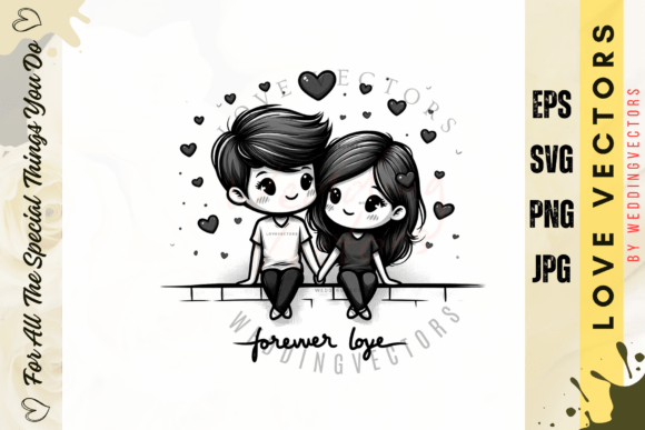 C4806: Modern Wedding & Love Vector Art for Designers