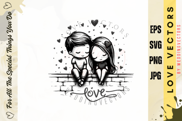 Elegant Wedding Couple & Love Vectors for Design