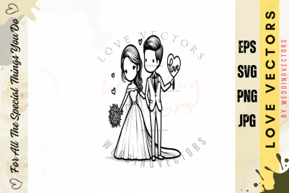 Elevate Designs with Romantic Floral Wedding Vectors