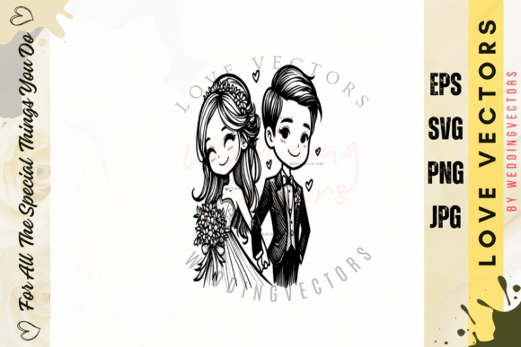 Wedding Couple and Love Vectors - C4307: A Designer's Guide