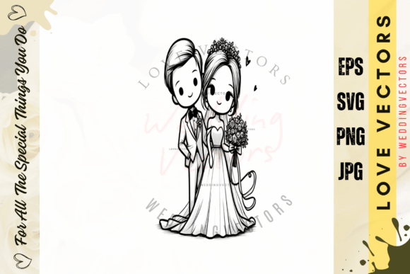 Wedding Couple and Love Vectors - C4612: A Designer's Guide