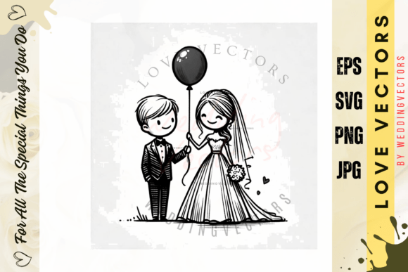 Wedding Couple & Love Vectors: C4562 Design