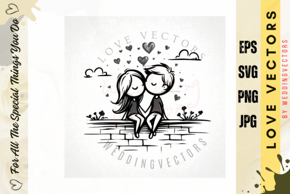Wedding Couple & Love Vectors: Elevate Your Designs with C466